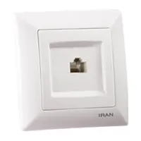 سوکت تلفن تک فضل الکتریک مدل الیزه سری اقتصادی