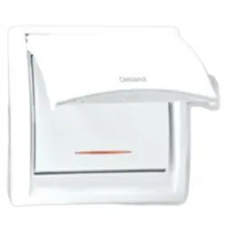 کلید تبدیل IP44 دلند طرح بارانی توکار سیلور - برق تولز