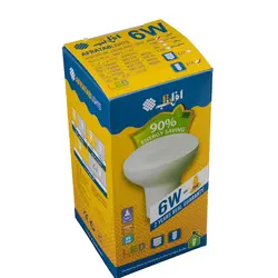لامپ ال ای دی جهت دار 6 وات پایه E14 افراتاب کد AFRA-PAR-6w - برق تولز
