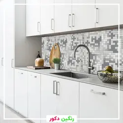 کاشی بین کابینتی نقره ای کد 5001