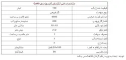 آبگرمکن گازی 190 لیتری ایران کارتوس مدل GA19 مخزنی استوانه ای 60 گالنی