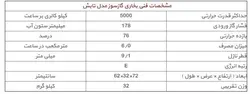 بخاری گازی 8000 ایران کارتوس مدل تابش