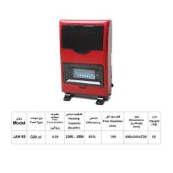 بخاری گازی 6500 جهان افروز مدل آوا JAH-65