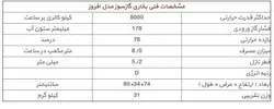 بخاری گازی 14000 ایران کارتوس مدل افروز | بخاری ایران کارتوس
