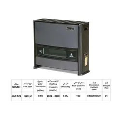 بخاری گازی 12000 جهان افروز مدل کیانا JAH-120D