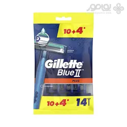 تیغ اصلاح ژیلت مدل Blue 2 plus بسته 14 عددی