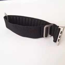 بند پارچه ای رنگ مشکی مدل ULTRA اپل واچ سایز 44/42 میلی متری