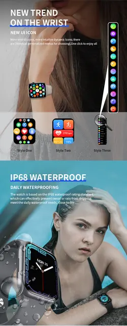 ساعت هوشمند مدل HW37 PLUS