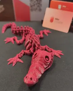 مدل سه بعدی کروکودیل منعطف