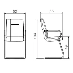 صندلی کنفرانسی رایانه صنعت مدل زیگما C903 | فروشگاه چندسو