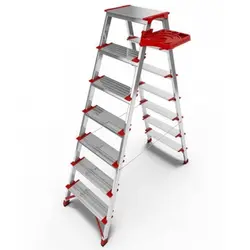 نردبان 6 پله آلوم پارس پله مدل برلیان | فروشگاه اینترنتی چندسو