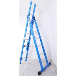 نردبان مخابراتی فراز پله 23 پله دو تکه مدل سیلور 6متری|چندسو