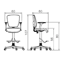 صندلی اپراتوری رایانه صنعت مدل ونوسP914 | فروشگاه چندسو