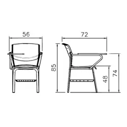 صندلی دانش آموزی رایانه صنعت مدل ماکان E915n | فروشگاه چندسو