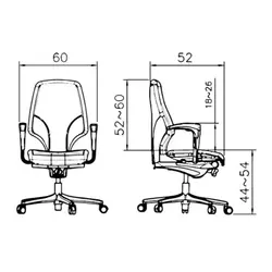 صندلی کارشناسی رایانه صنعت مدل کسری B904 | فروشگاه چندسو