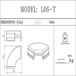 مبل ال سیلا مدل L66T | فروشگاه اینترنتی چندسو