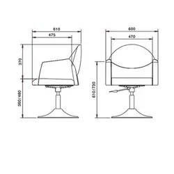 صندلی اپراتوری لیو مدل T53c | فروشگاه اینترنتی چندسو