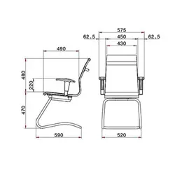 صندلی کنفرانسی لیو مدل D53 | فروشگاه اینترنتی چندسو