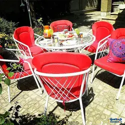 ست ميز و صندلي باغي حسنی مدل لارناکا |مبلمان باغي |چندسو