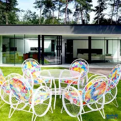 ست ميز و صندلي باغي حسنی مدل گلبرگ |مبلمان باغي |چندسو