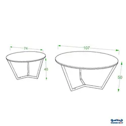 ميز جلو مبلي آرون مدل دلوین |مبلمان منزل |چندسو