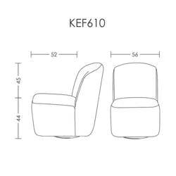 مبل اداری آرتمن مدل KEF-610 | فروشگاه اینترنتی چندسو