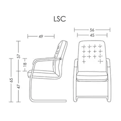 صندلی کنفرانس آرتمن مدل LSC | فروشگاه اینترنتی چندسو