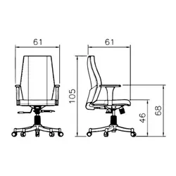 صندلی کارمندی رایانه صنعت مدل K907 | فروشگاه چندسو