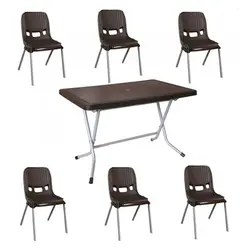 ست ميز و صندلي باغي ناصر پلاستیک مدل 881-521 |مبلمان باغي |چندسو