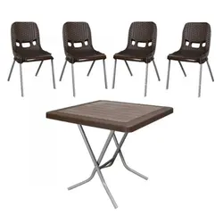 ست ميز و صندلي باغي ناصر پلاستیک مدل 881-523 |مبلمان باغي |چندسو