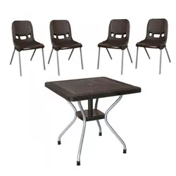 ست ميز و صندلي باغي ناصر پلاستیک مدل 881-623 |مبلمان باغي |چندسو