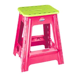 چهارپایه پلاستیکی تاشو ناصر پلاستیک مدل 518 | فروشگاه چندسو