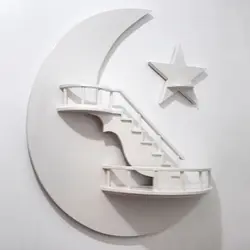 شلف بهرامی وود مدل ماه و ستاره | فروشگاه اینترنتی چندسو