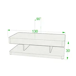ميز جلو مبلي آرون مدل آلان |مبلمان منزل |چندسو