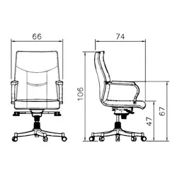 صندلی کارشناسی رایانه صنعت مدل سیلور B906jh | فروشگاه چندسو