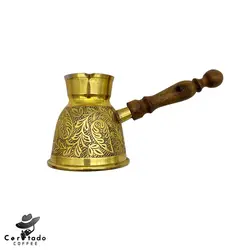 جذوه برنجی دسته چوبی