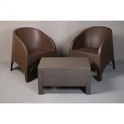 ست باغی ناصر پلاستیک مدل حصیری 1 - مبلمان اداری ساویس