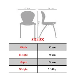 صندلی تکنفره OCF415X نیلپر - مبلمان اداری ساویس