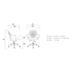 صندلی کارشناسی راشن مدل k730 - مبلمان اداری ساویس