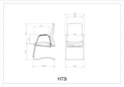 صندلی کنفرانس H73i لیو - مبلمان اداری ساویس