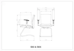 صندلی کنفرانس S63I لیو - مبلمان اداری ساویس