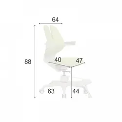 صندلی نوجوان مدل F101 راحتیران - مبلمان اداری ساویس