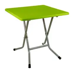 میز مربع پایه فلزی تاشو ناصر پلاستیک کد 723 - مبلمان اداری ساویس