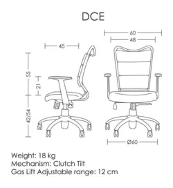 صندلی کارشناسی DCE163 آرتمن - مبلمان اداری ساویس