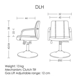 صندلی کانتر/ آرایشگاهی DLH662 آرتمن - مبلمان اداری ساویس