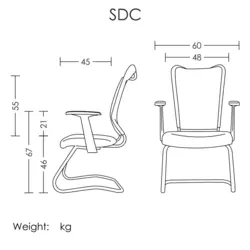 صندلی کنفرانسی SDC315 آرتمن - مبلمان اداری ساویس