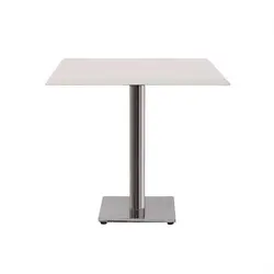 میز مربع پایه مربع چدنی استیل نظری - مبلمان اداری ساویس