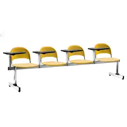 نيمكت آموزشي چهار نفره متال پلاست کد 534 نظری - مبلمان اداری ساویس