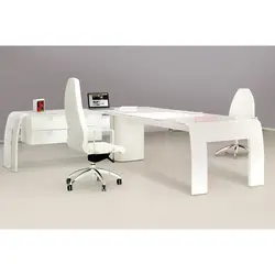 ميز مديريت امگا 4 با فايل هم سطح جانبي - مبلمان اداری ساویس