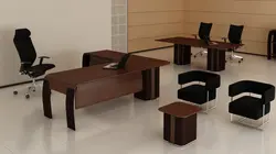 ميز مديريت امگا 4 با فايل هم سطح جانبي - مبلمان اداری ساویس